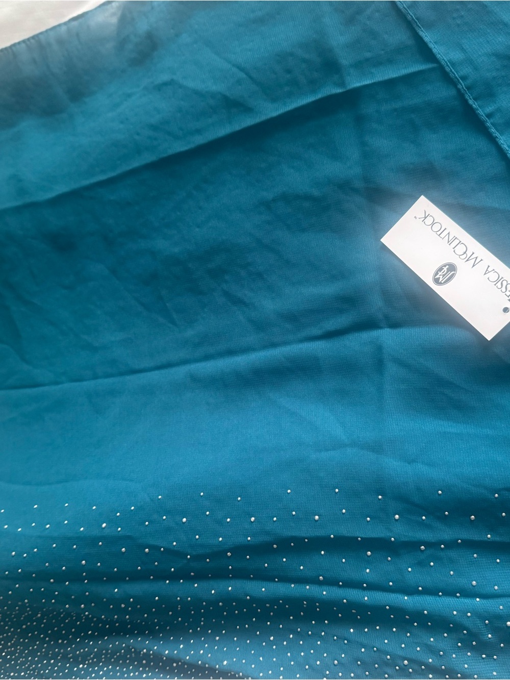 Jessica McClintock Teal Scarf